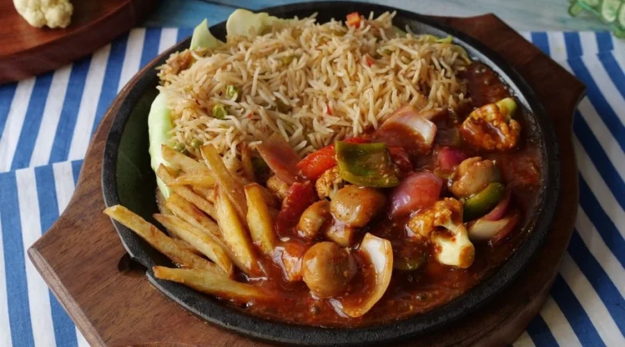 Vegetable Shashlik Sizzler