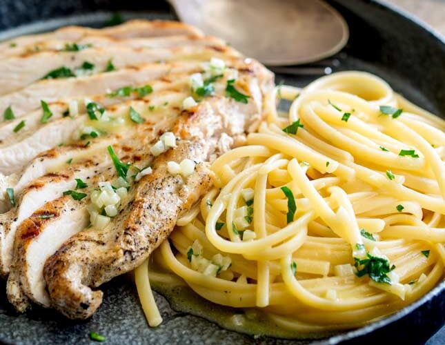 Butter Noodles With Chicken